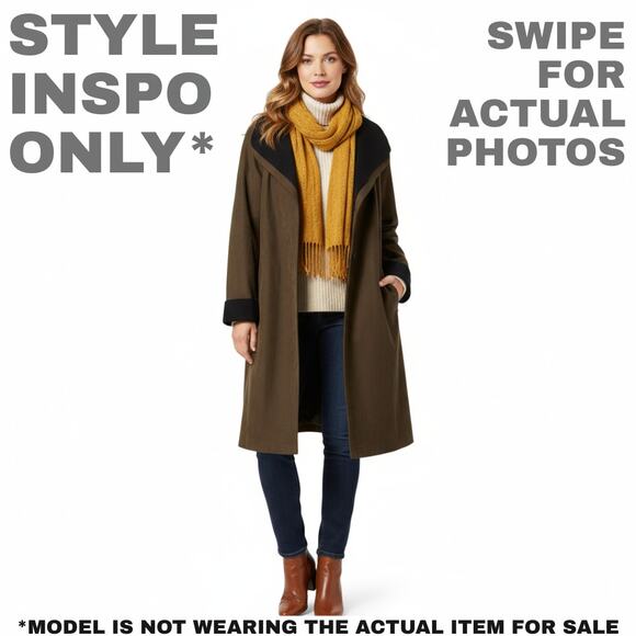 NWT Gallery 1X Women's Premium Gray/Black Microsuede Coat - Picture 2 of 13